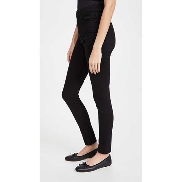 Rag & Bone Black Nina High Rise Ankle Skinny Jeans EUC Size 30 W1566U769BLK - Picture 3 of 10